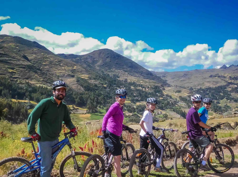 Biking in Peru with guide Luis