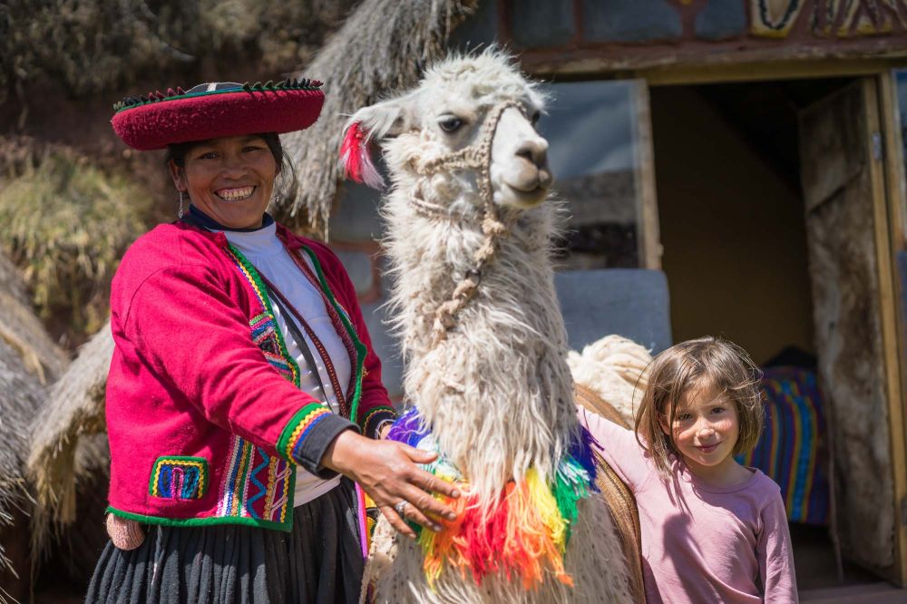 Irene and Manuela the llama are the alpha females at Huchuy Qosqo