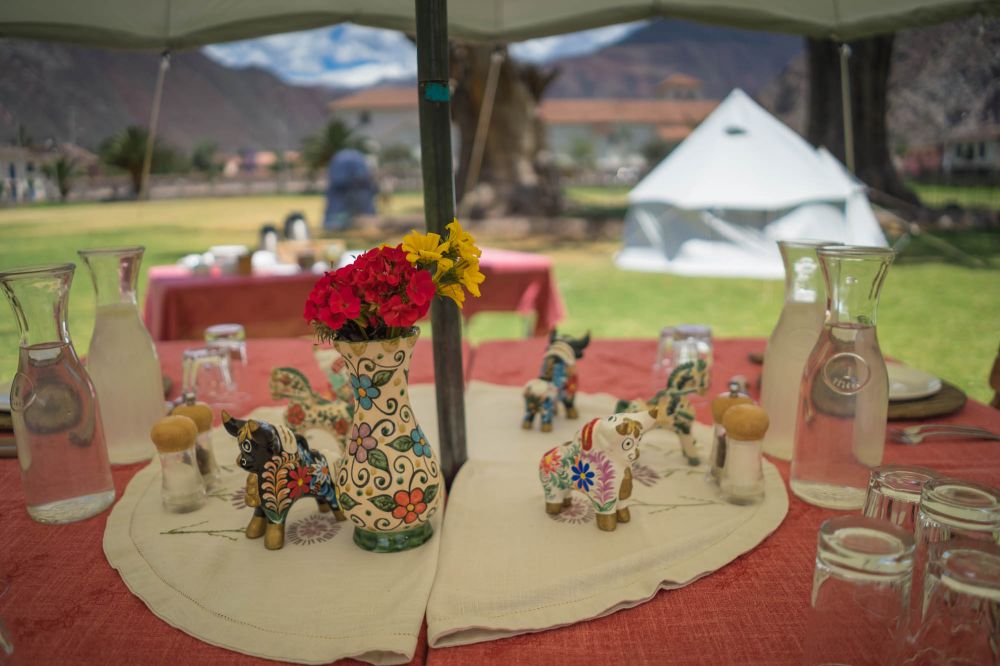 Just an average lunch on our Peru luxury tour!