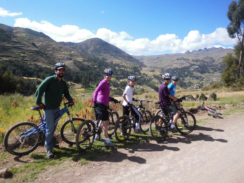 Bike along dirt roads through peaceful countryside