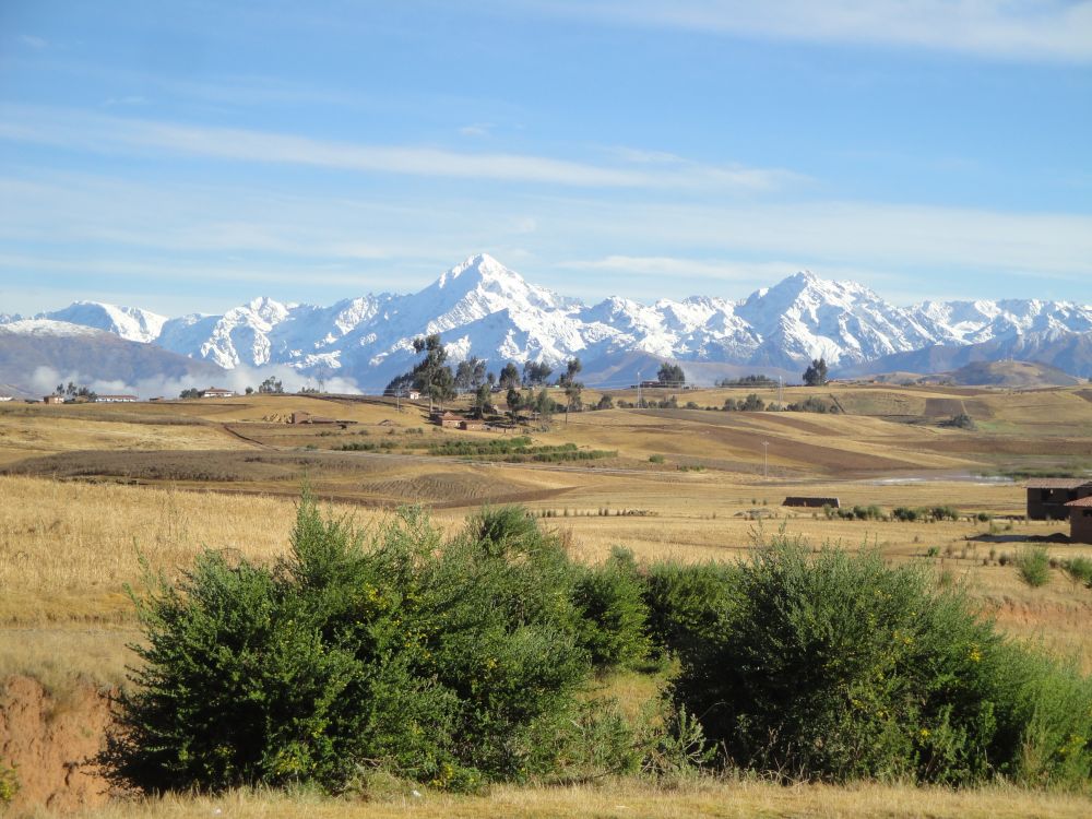 Hike through beautiful countryside above the Sacred Valley