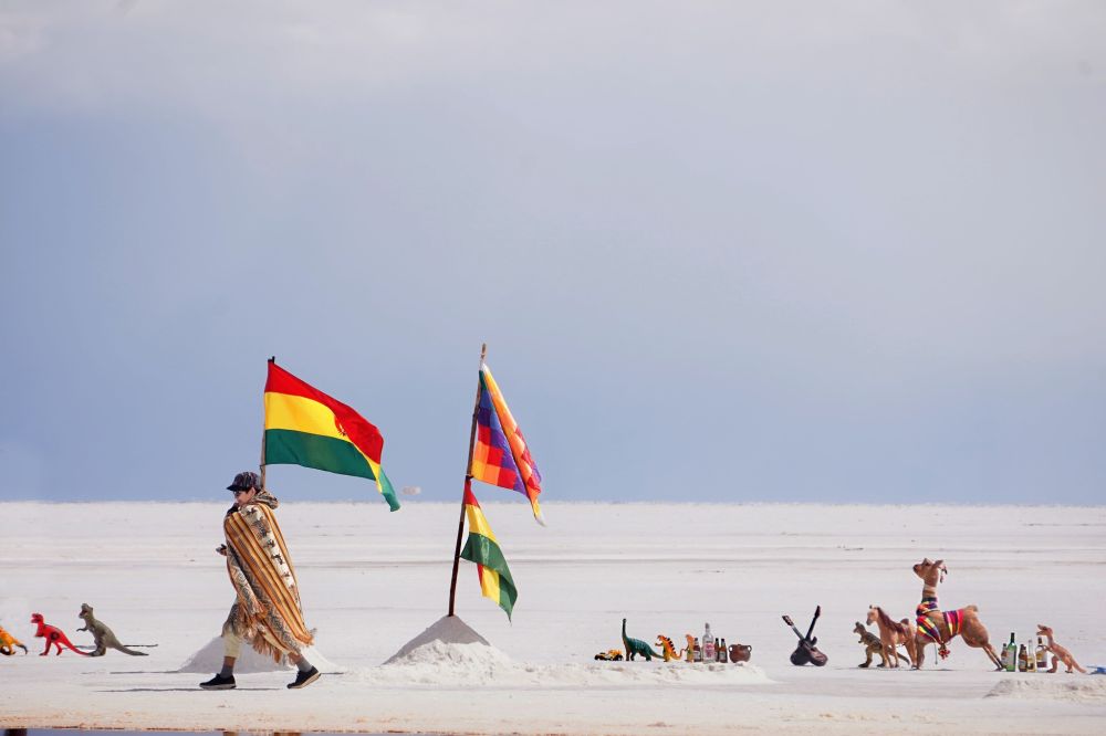 Wanderlust Wonders: Playful Steps in Uyuni's Expanse